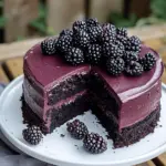 Blackberry Velvet Gothic Cake