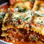 Crockpot Ravioli Lasagna