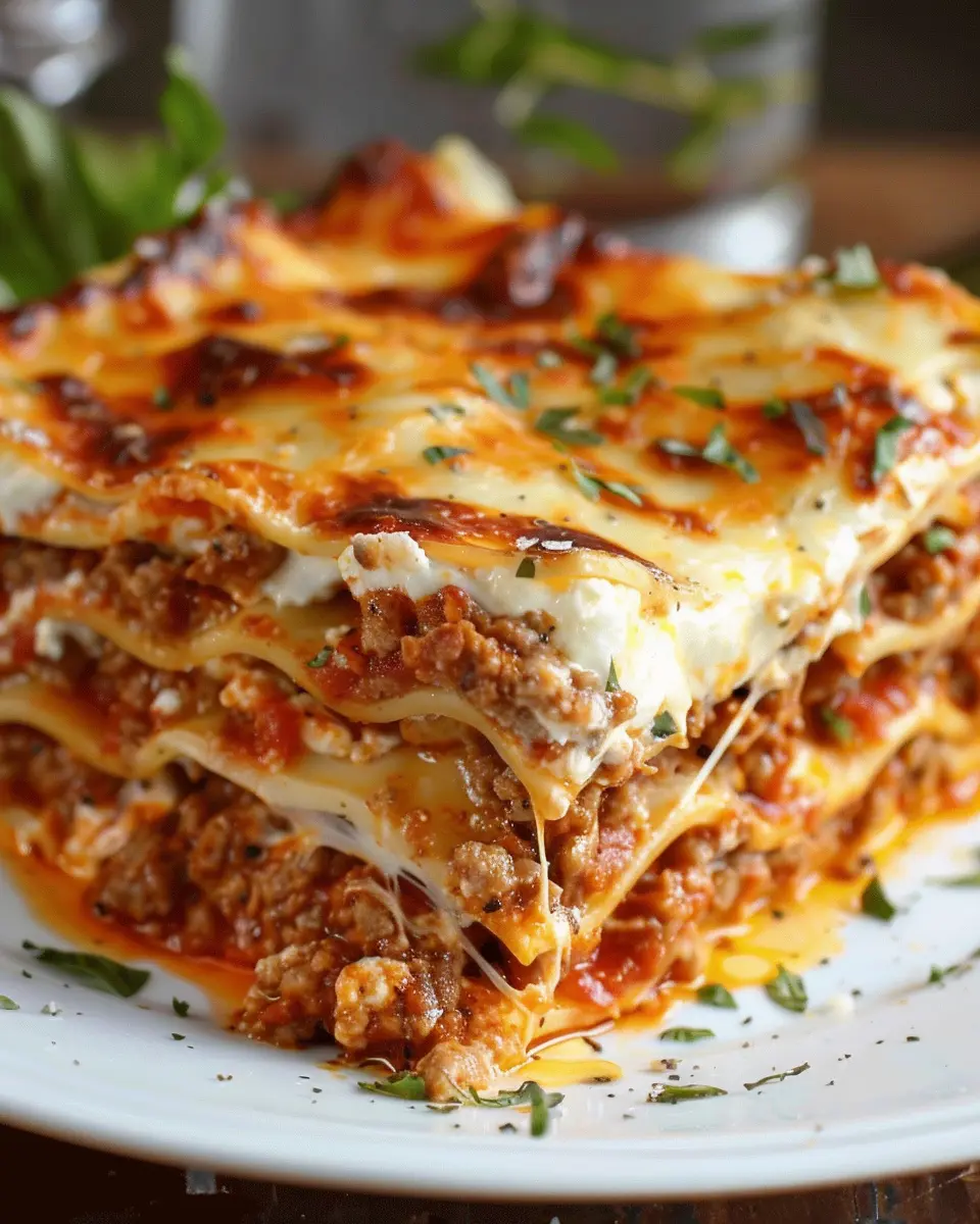 Million Dollar Lasagna: Indulgent Layers with Turkey Bacon and Chicken Ham