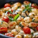Creamy Garlic Chicken Gnocchi Skillet