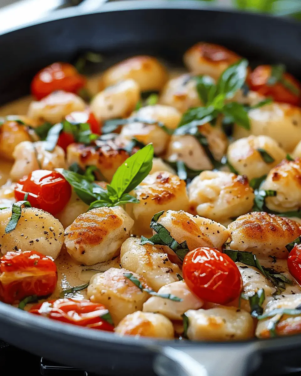 Creamy Garlic Chicken Gnocchi Skillet: Easy Comfort Food Delight