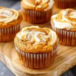 Swirled Pumpkin Cream Cheese Muffins