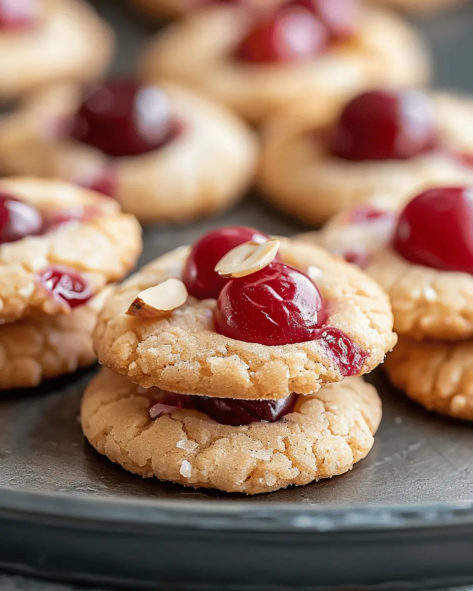 Almond Cherry Cookies: Easy Treats for Sweet Cravings