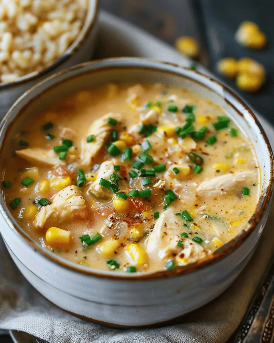 Chicken and Corn Chowder: Easy Comfort Food with Turkey Bacon
