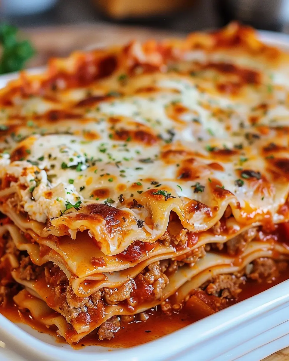 The Best Homemade Lasagna: Indulgent Layers with Turkey Bacon and Chicken Ham