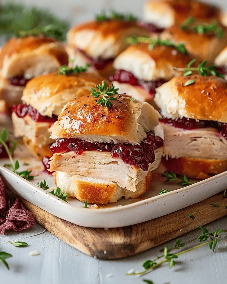 Cranberry Turkey Sliders: Easy Gourmet Flavor at Home