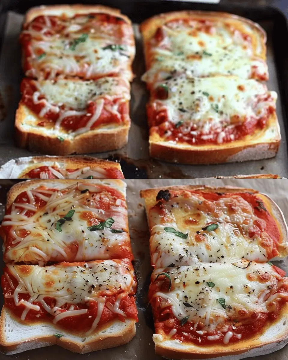 Garlic Toast Pizzas: Easy Indulgence with Turkey Bacon Delights