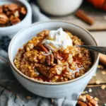Slow Cooker Pumpkin Pie Oatmeal