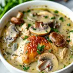 Comforting Rotisserie Chicken and Mushroom Soup