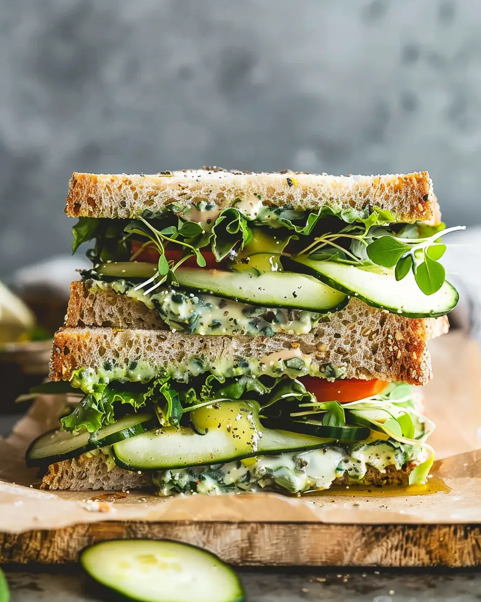 Green Goddess Sandwich: Easy Turkey Bacon &amp; Chicken Ham Delight