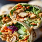 Thai Peanut Chicken Wraps