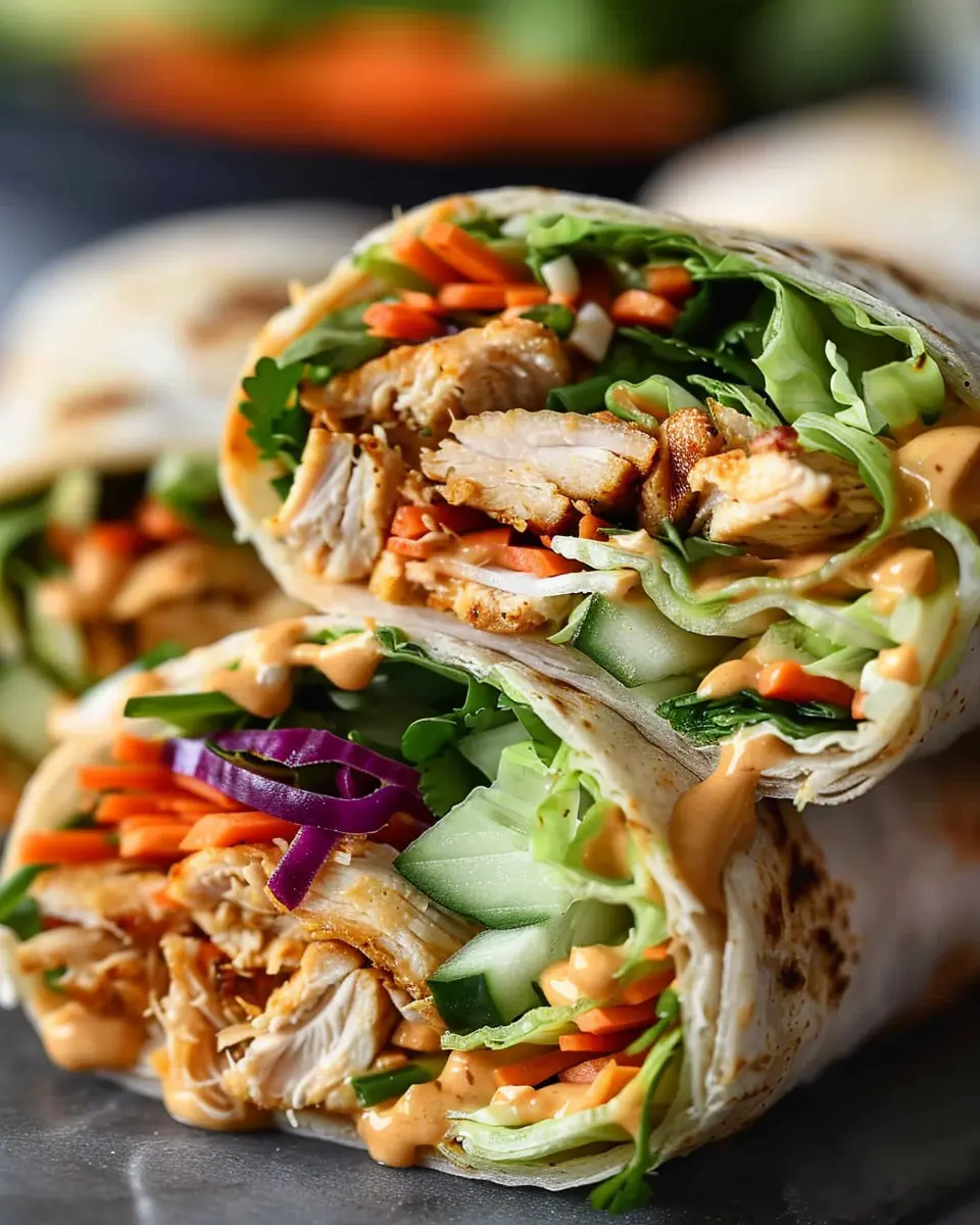 Thai Peanut Chicken Wraps: Easy, Flavorful Delight for Dinner