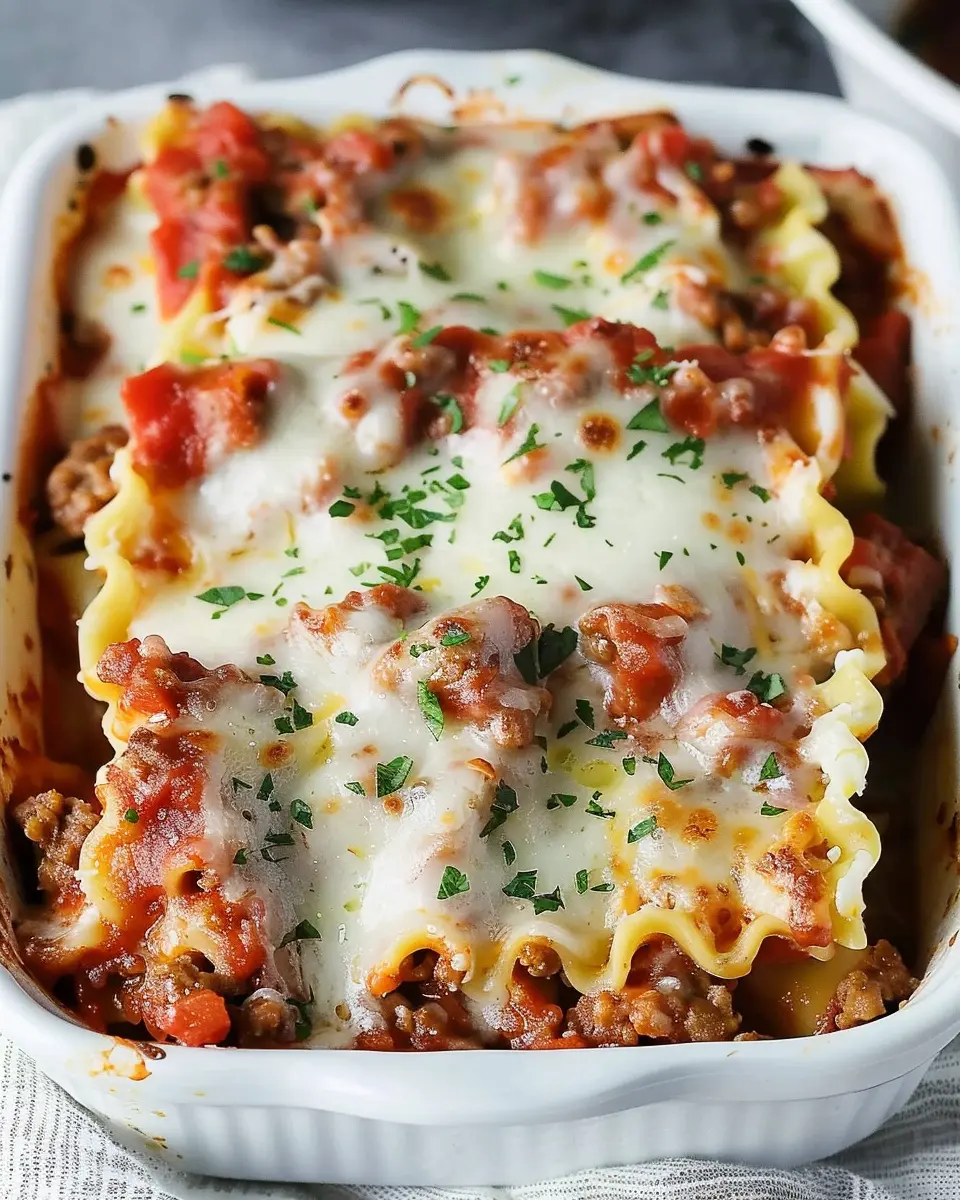 Lasagna Roll Ups Recipe: Easy Comfort Food with Turkey Bacon &amp; Chicken Ham