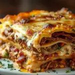 Parmesan Garlic Bacon Cheeseburger Lasagna Recipe