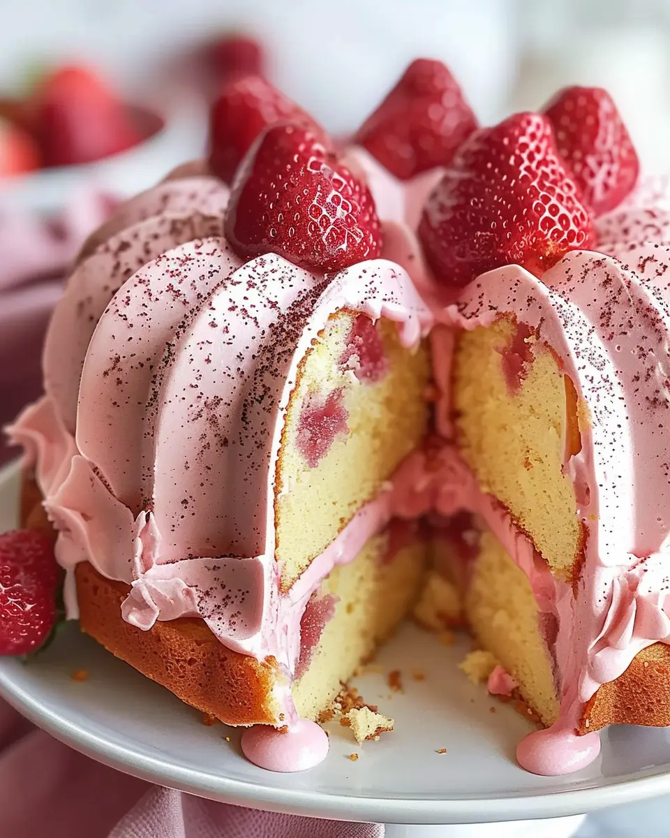 Strawberry Milkshake Pound Cake Recipe: The Best Home-Baked Treat