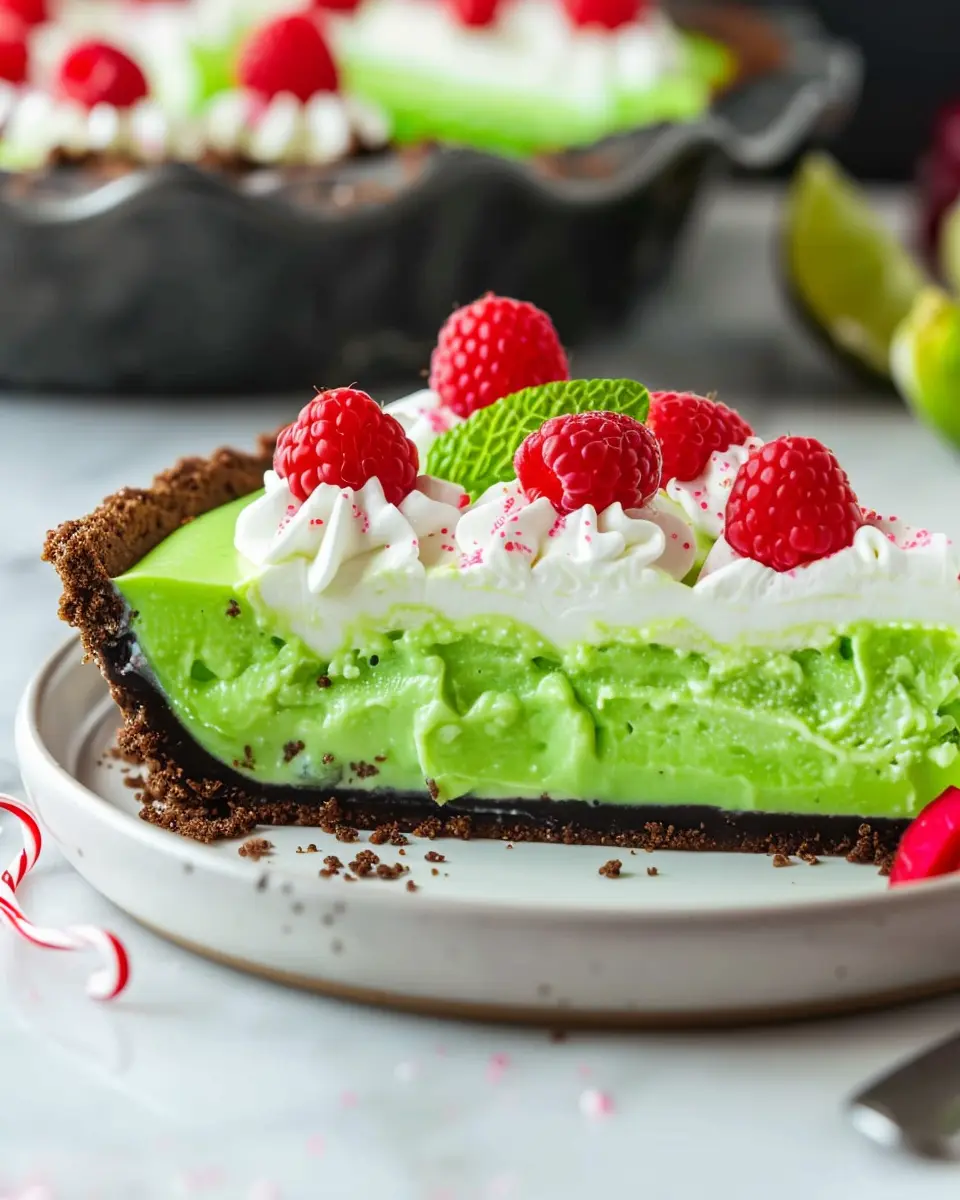 No Bake Grinch Pie: Easy Festive Dessert for Holiday Cheer