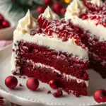Christmas Red Velvet Poke Cake