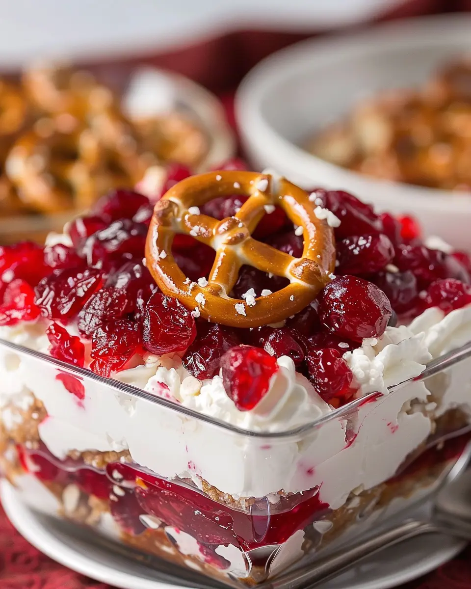 Cranberry Pretzel Salad: An Easy Twist for Your Next Gathering