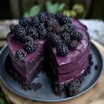 Blackberry Velvet Gothic Cake