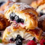Berries and Cream Filled Croissants