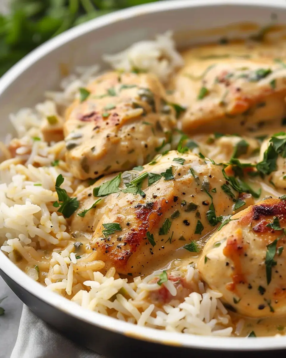 Creamy Herb Chicken with Basmati Rice: A Cozy Comfort Dish