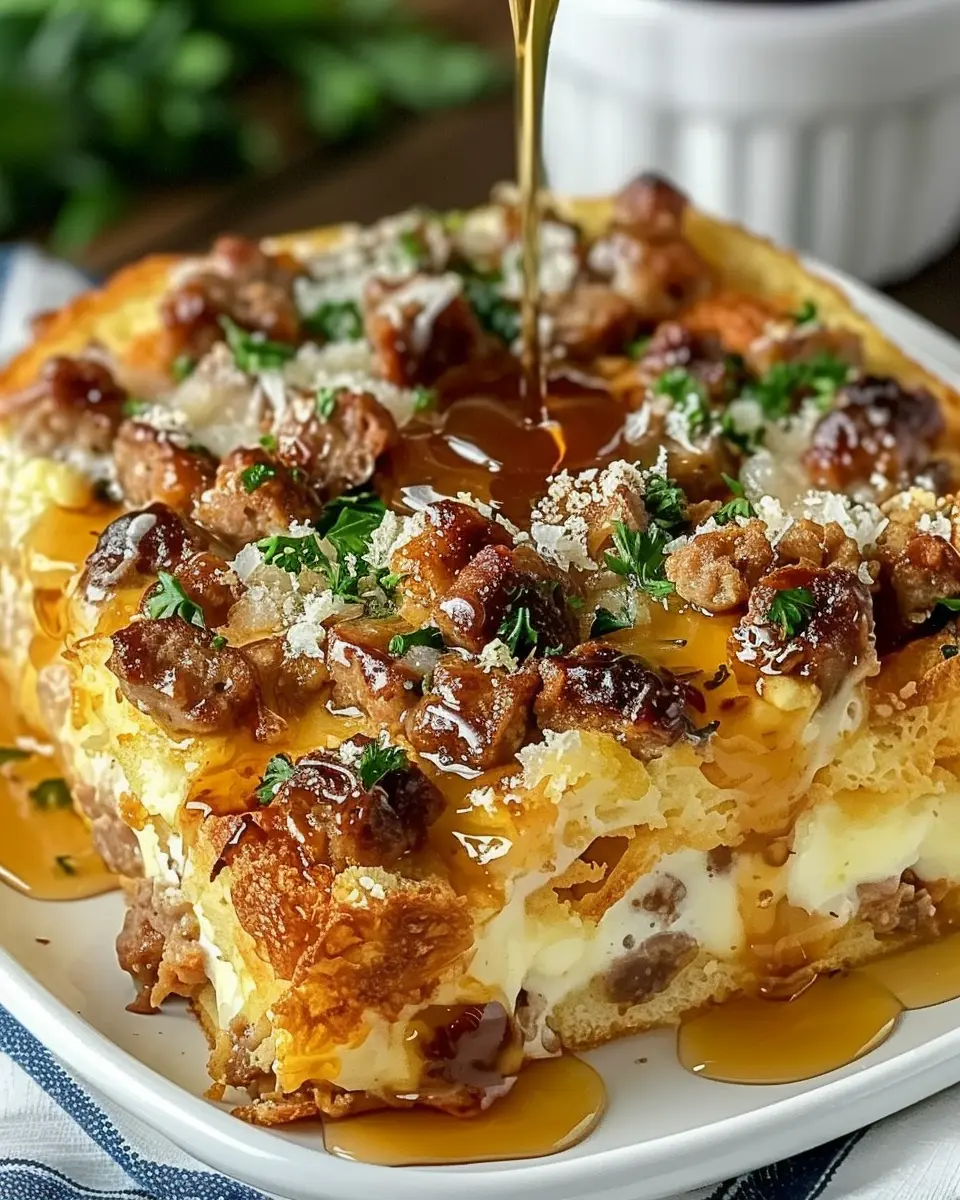 Sweet Maple Sausage Breakfast Casserole: Easy &amp; Indulgent Delight