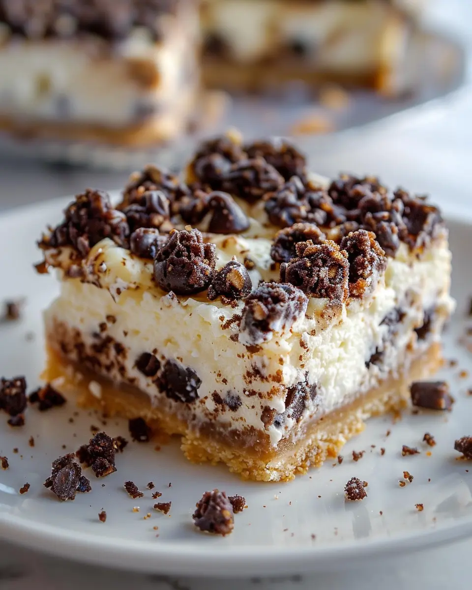 cannoli cheesecake bars: the best recipe ready in 15 minutes