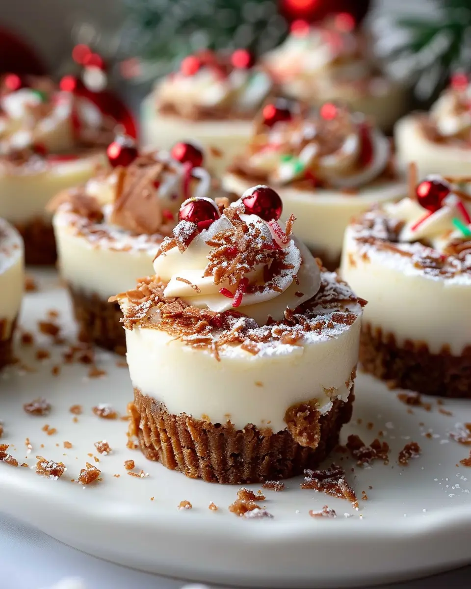 No-Bake Christmas Mini Cheesecakes: The Best Festive Treats