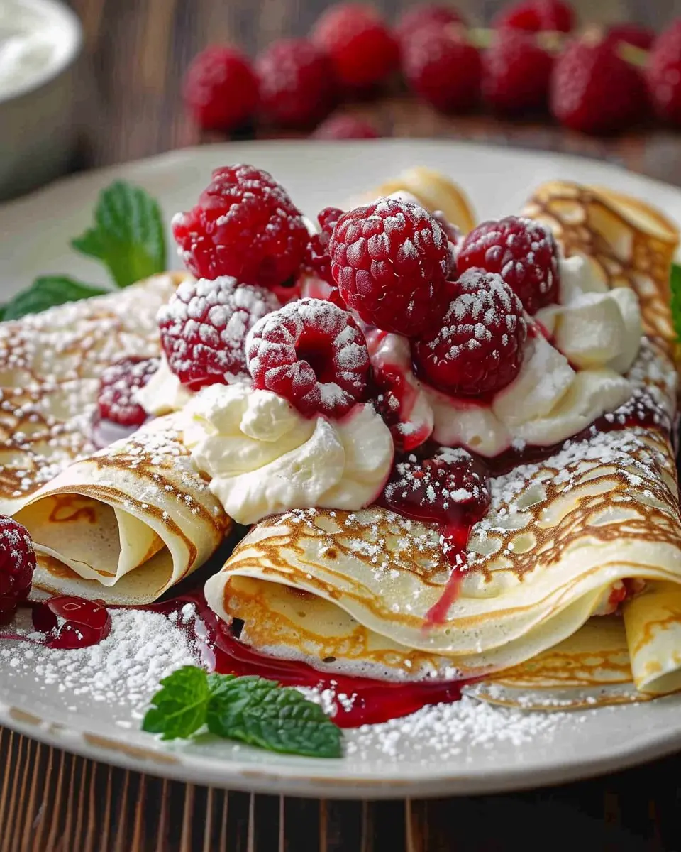 Raspberry Vanilla Cream Crepes: The Best Indulgent Treat for You