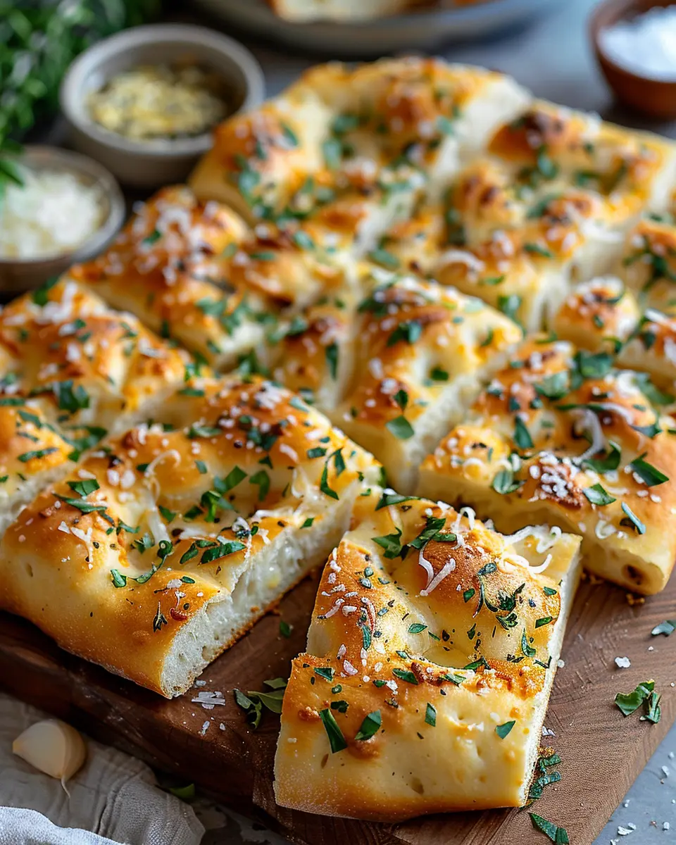 Garlic Parmesan Focaccia Bread: The Best Homemade Delight