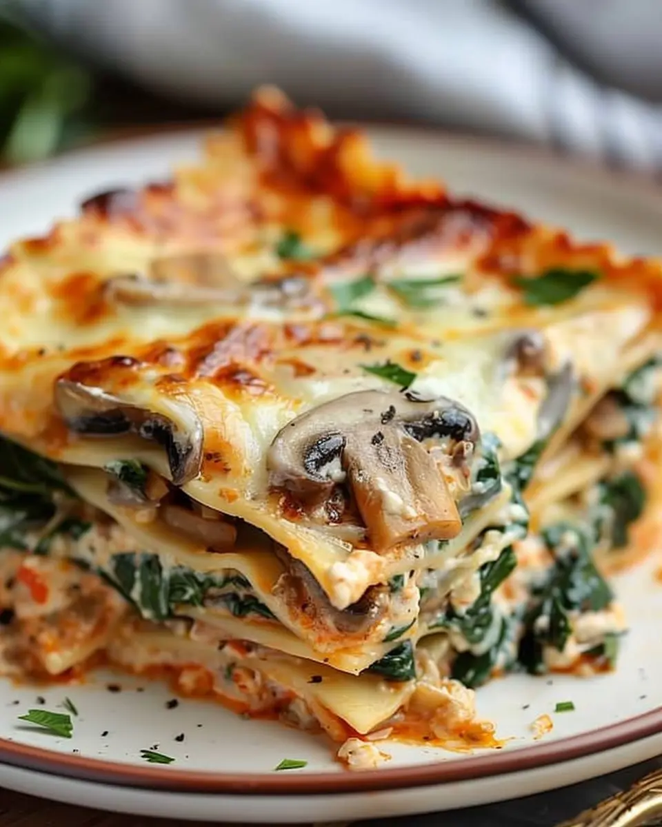 Mushroom And Spinach Lasagna Recipe: A Cozy, Indulgent Delight