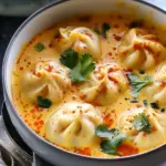 Easy Thai Coconut Curry Dumpling Soup
