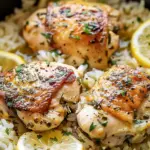 Slow Cooker Lemon Herb Chicken and Rice