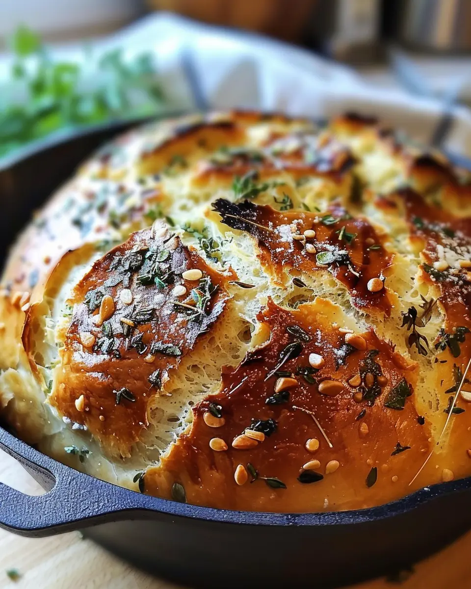 Garlic Herb Dutch Oven Bread Recipe: The Best Homemade Delight