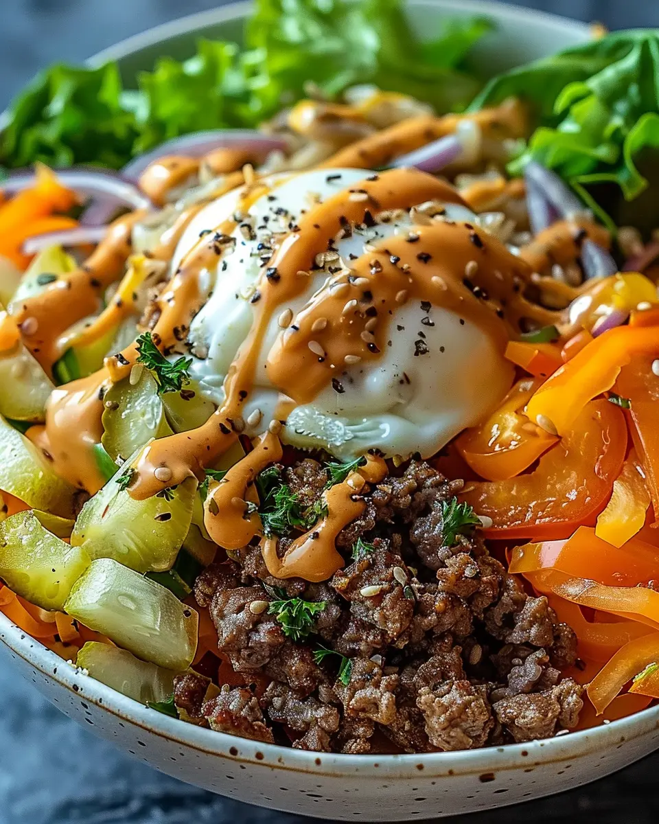 Smash Burger Bowl: The Best Juicy Turkey Bacon and Beef Delight