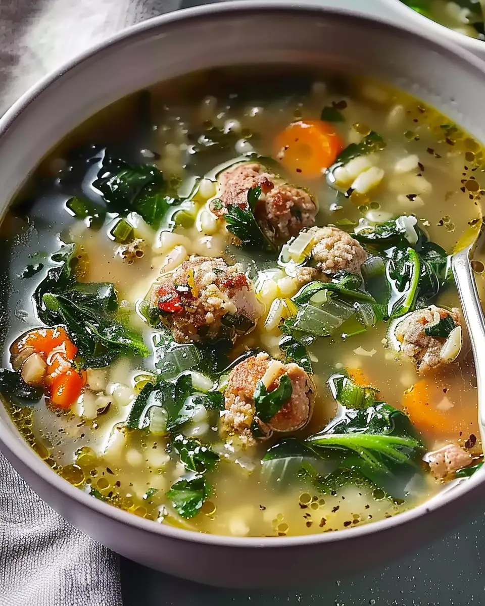 Italian Wedding Soup: Easy Comfort Food with Turkey Bacon and Chicken Ham