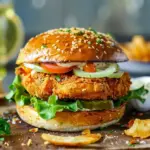 Air Fryer Beyond Chicken-Style Caesar Burger