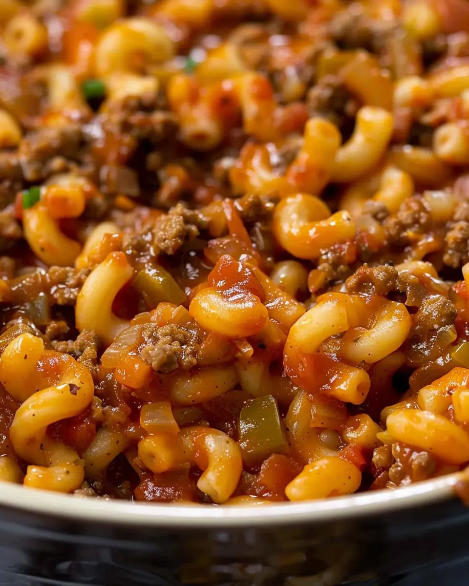 Nostalgic American Goulash with Turkey Bacon and Chicken Ham Delight