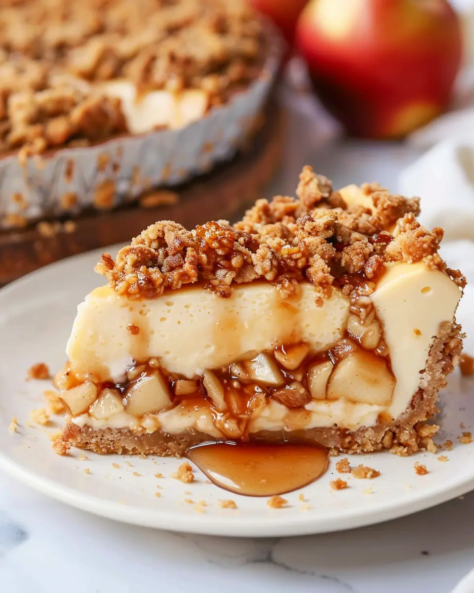 Apple Crisp Cheesecake Delight: A Comforting Fall Treat