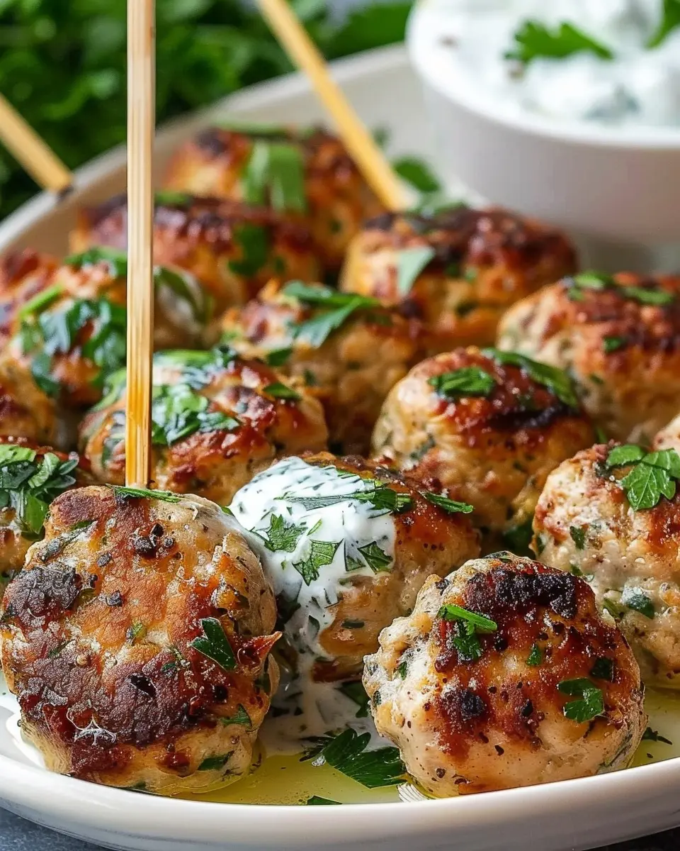 Chicken Kofta Garlic Yogurt Sauce: Easy Recipe for Flavorful Meals