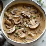 Slow-Cooker Mushroom Soup with Sherry