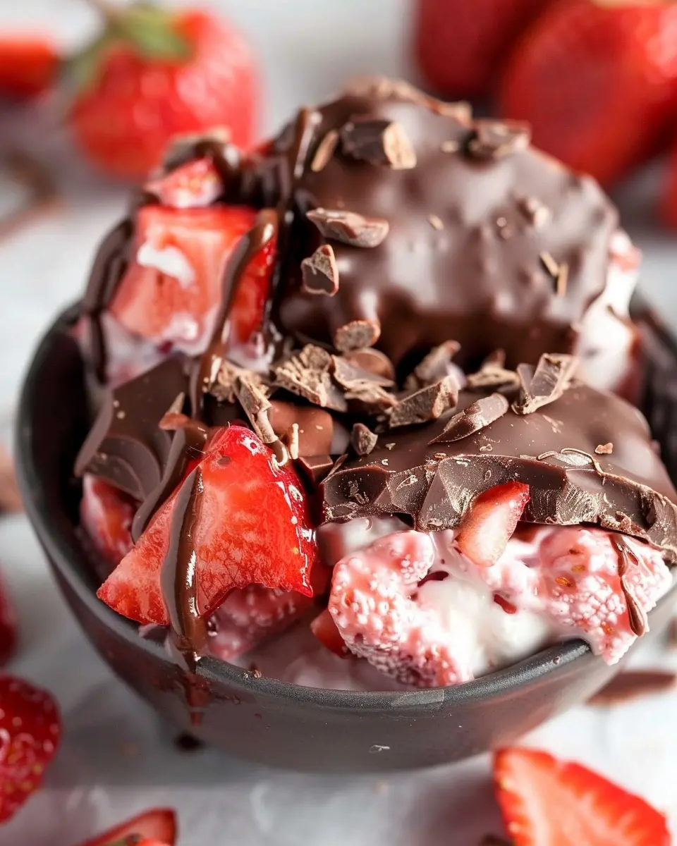 Chocolate Strawberry Yogurt Clusters: Easy Indulgence for Snack Lovers