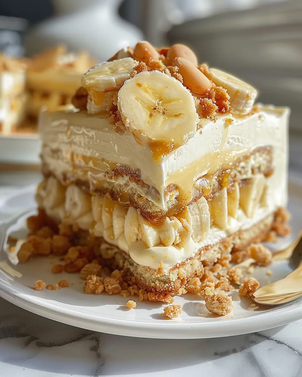 Banana Pudding Cookie Butter Cheesecake Cake: An Indulgent Delight