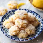 Lemon Coconut Drop Shortbread Cookies