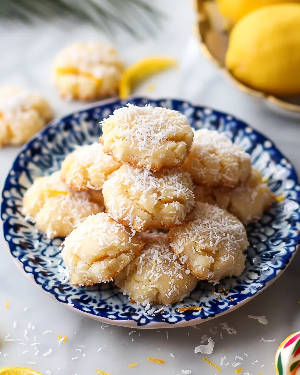 Lemon Coconut Drop Shortbread Cookies: Easy Indulgence at Home