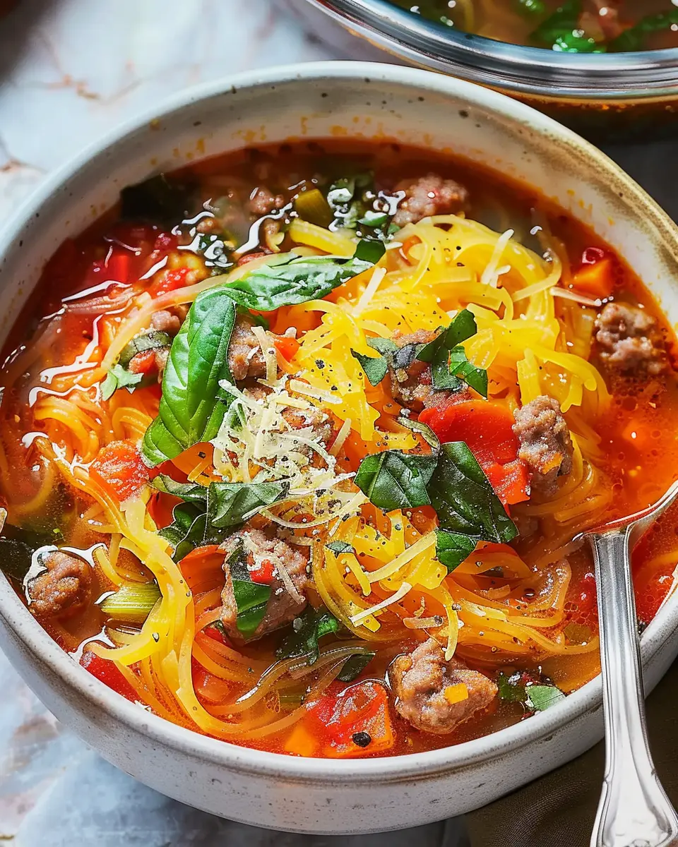 Spaghetti Squash Soup: Easy &amp; Hearty Sausage Comfort Food