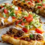 Easy Crescent Roll Taco Pizza