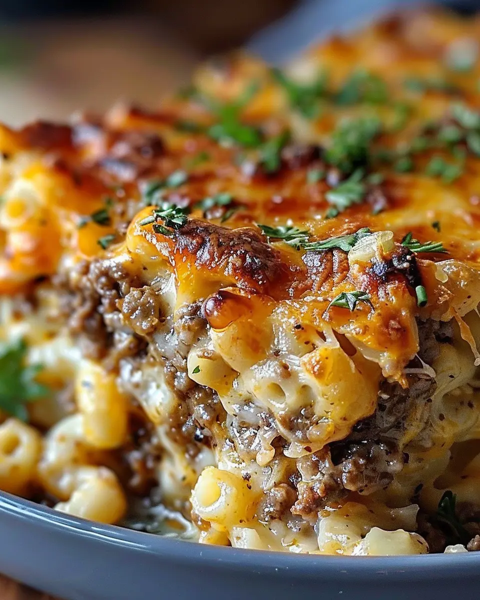 Mac and Cheese Meatloaf Casserole with Turkey Bacon Delight