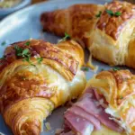 Baked Ham and Cheese Croissants