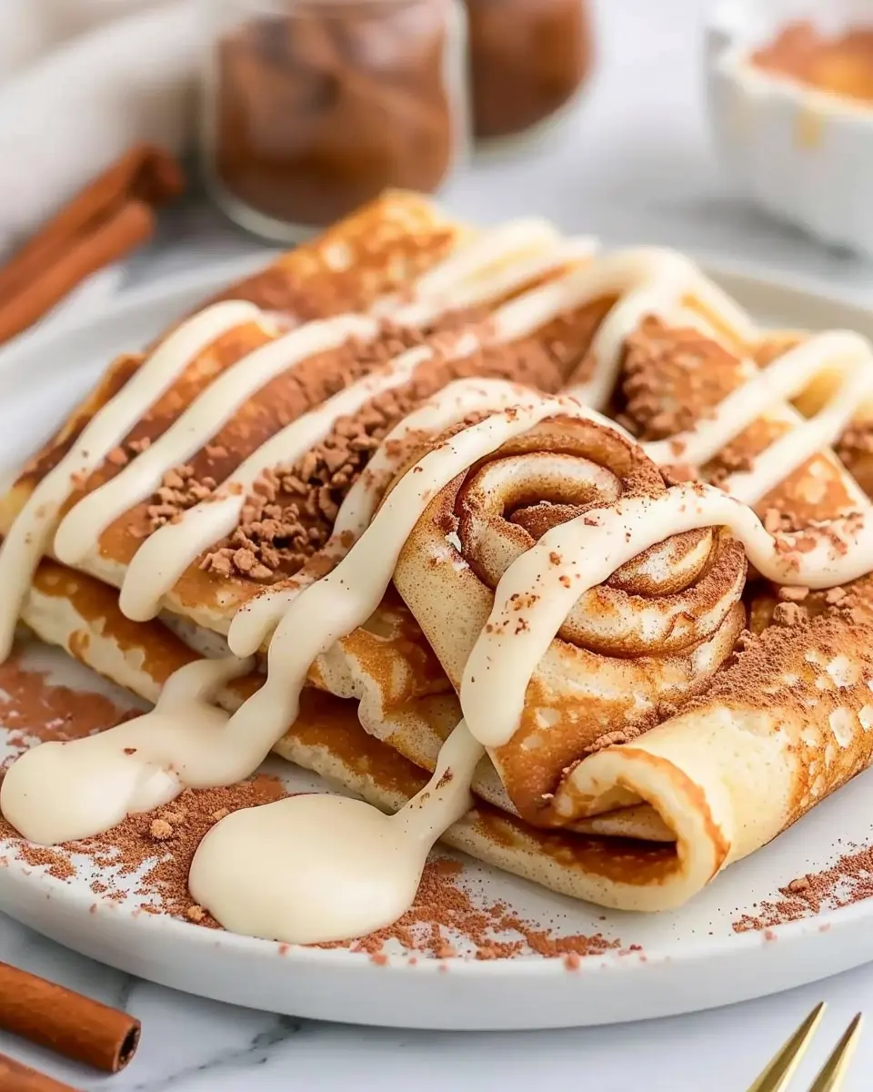 Cinnamon Roll Protein Crepes: The Best Healthy Breakfast Treat